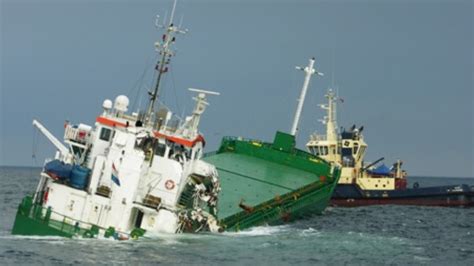 cargo ship accident in north sea